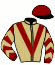 casaque portée par Roussel Ale. jockey du cheval de course PARAFECTION (IE), information pmu ZETURF
