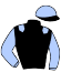 casaque portée par Cabre J. jockey du cheval de course HYPPIE SUN (AQ), information pmu ZETURF