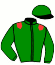 casaque portée par Larenaudie N. jockey du cheval de course EDZEL, information pmu ZETURF