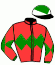 casaque portée par Guillochon J. jockey du cheval de course NIGHTHAB, information pmu ZETURF