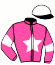 casaque portée par Roussel Ale. jockey du cheval de course BOURDAIN, information pmu ZETURF