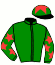 casaque portée par Bonsergent M. jockey du cheval de course HOURVARI SARAMOUR, information pmu ZETURF