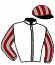casaque portée par Roussel Leo jockey du cheval de course FLAMBOYANTE, information pmu ZETURF