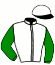 casaque portée par Poincot Chr. jockey du cheval de course OTTOLENGHI, information pmu ZETURF