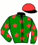 casaque portée par Bernard A. jockey du cheval de course TROIDABE, information pmu ZETURF