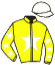 casaque portée par Raffin E. jockey du cheval de course KARA DU BELLAY, information pmu ZETURF