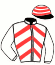 casaque portée par Abrivard M. jockey du cheval de course JOY BRETONNIERE, information pmu ZETURF