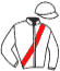 casaque portée par Ricart J.y. jockey du cheval de course ZANZA FRANK, information pmu ZETURF