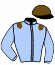 casaque portée par Calo T. jockey du cheval de course KARNAC DU VIVIER, information pmu ZETURF