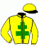 casaque portée par Jehanne W. jockey du cheval de course KRAC NADACA, information pmu ZETURF