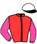 casaque portée par De Meyer Mme M. jockey du cheval de course KARDECHOIS, information pmu ZETURF