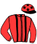casaque portée par Barassin B. jockey du cheval de course GORIAN DE VIETTE (FR), information pmu ZETURF