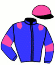 casaque portée par Reze V. jockey du cheval de course IVALJO, information pmu ZETURF
