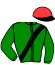 casaque portée par Collette A. jockey du cheval de course HOLLYWOOD CHINE, information pmu ZETURF