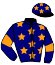 casaque portée par Gendrot A. jockey du cheval de course KOUREAS D'ELA, information pmu ZETURF