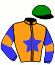 casaque portée par Meriel A. jockey du cheval de course KARNO D'ARBAZ, information pmu ZETURF