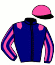 casaque portée par Nivard F. jockey du cheval de course INEDIT DU PAVILLON, information pmu ZETURF
