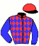 casaque portée par Grosbois C. jockey du cheval de course MADAME MORRIBLE (IT), information pmu ZETURF