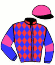 casaque portée par Guillochon J. jockey du cheval de course CRYSTAL FLOW (GB), information pmu ZETURF