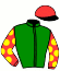 casaque portée par Lory-foucher Mar. jockey du cheval de course DJIDJI L'AMOROSA (FR), information pmu ZETURF