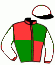 casaque portée par Moutard J. jockey du cheval de course GLEAM (FR), information pmu ZETURF