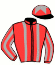 casaque portée par Nicoleau J. jockey du cheval de course CLEAR MAN (IE), information pmu ZETURF