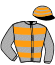 casaque portée par Bernard A. jockey du cheval de course USTICIA (FR), information pmu ZETURF