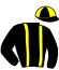 casaque portée par Rochard B. jockey du cheval de course GAIA NUEVA (FR), information pmu ZETURF