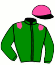 casaque portée par Barille Y. jockey du cheval de course EIBISSA (GB), information pmu ZETURF