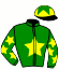 casaque portée par Roussel Ale. jockey du cheval de course HOMO DEUS (FR), information pmu ZETURF