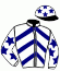 casaque portée par Justum M. jockey du cheval de course MISTER CLEMENT, information pmu ZETURF