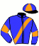 casaque portée par Monclin J. Ph. jockey du cheval de course ENERISE FLASH, information pmu ZETURF