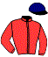 casaque portée par Raffin E. jockey du cheval de course GANYMEDE DE DUSSAC, information pmu ZETURF