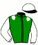 casaque portée par Ploquin P. Ph. jockey du cheval de course HEROINE DE TALA, information pmu ZETURF