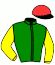 casaque portée par Bazire N. jockey du cheval de course JOHNNY DU PONT, information pmu ZETURF