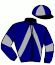 casaque portée par Van Bael Mlle Lin. jockey du cheval de course EROS DU RIB, information pmu ZETURF