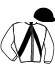 casaque portée par Manceau E. jockey du cheval de course IRIS BLEU, information pmu ZETURF