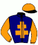 casaque portée par Solignac L. jockey du cheval de course RAJ DE BOISTRON, information pmu ZETURF