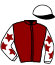 casaque portée par Martino S. jockey du cheval de course JAKOU DU BOULAY, information pmu ZETURF