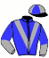 casaque portée par Barzalona A. jockey du cheval de course MOUSSON D'EVAILLE, information pmu ZETURF