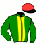 casaque portée par Julliot R. jockey du cheval de course IN GOOD SPIRITS, information pmu ZETURF