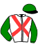 casaque portée par Trullier T. jockey du cheval de course BRAMANS, information pmu ZETURF casaque portée par Trullier T. jockey du cheval de course BRAMANS, information pmu ZETURF