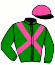 casaque portée par Grosbois C. jockey du cheval de course CLARINBRIDGE (FR), information pmu ZETURF