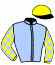 casaque portée par Da Silva J. jockey du cheval de course INTRINSEQUE, information pmu ZETURF