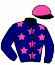 casaque portée par Gelhay B. jockey du cheval de course RISKY STAR (FR), information pmu ZETURF