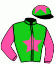 casaque portée par Crublet E. jockey du cheval de course GETAWAY MARIA (IE), information pmu ZETURF