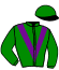 casaque portée par Grosbois C. jockey du cheval de course FENCES (AQ), information pmu ZETURF