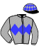 casaque portée par Curtis N. jockey du cheval de course PRESIDENTSAINLOUIS (FR), information pmu ZETURF