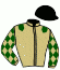 casaque portée par Breton J. B. jockey du cheval de course ISIDOR (AQ), information pmu ZETURF