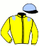 casaque portée par Demuro C. jockey du cheval de course BELLACIAOCIAO, information pmu ZETURF
